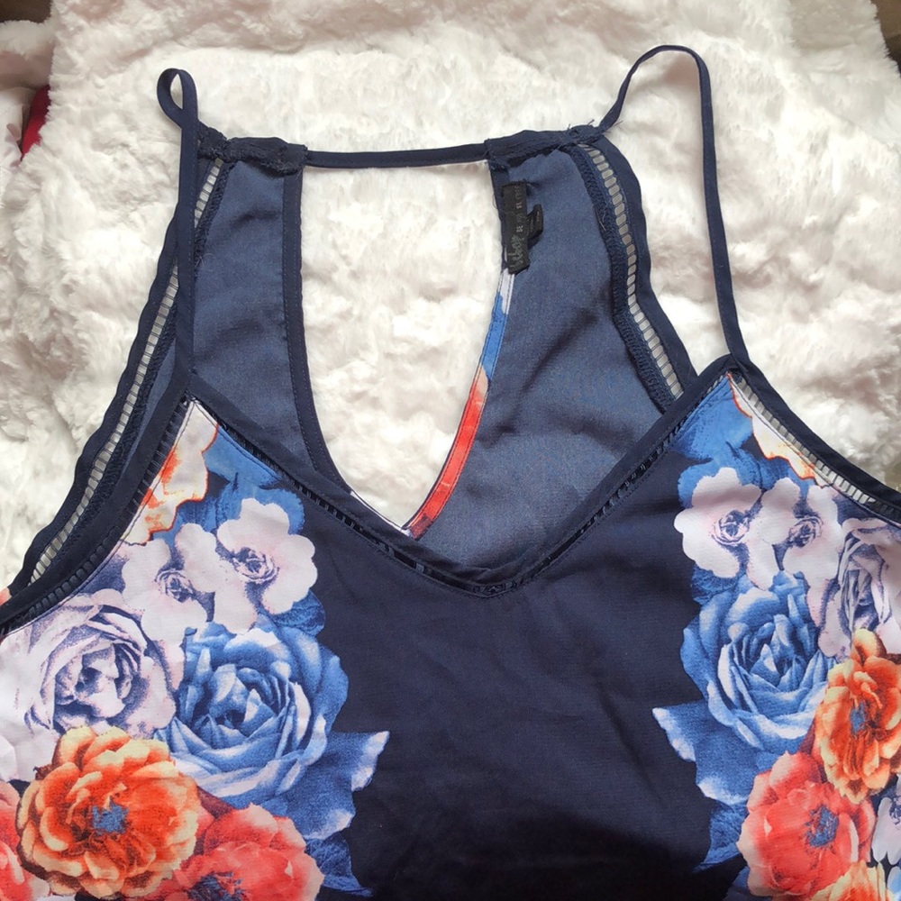 Bright Floral Tank Top Dress